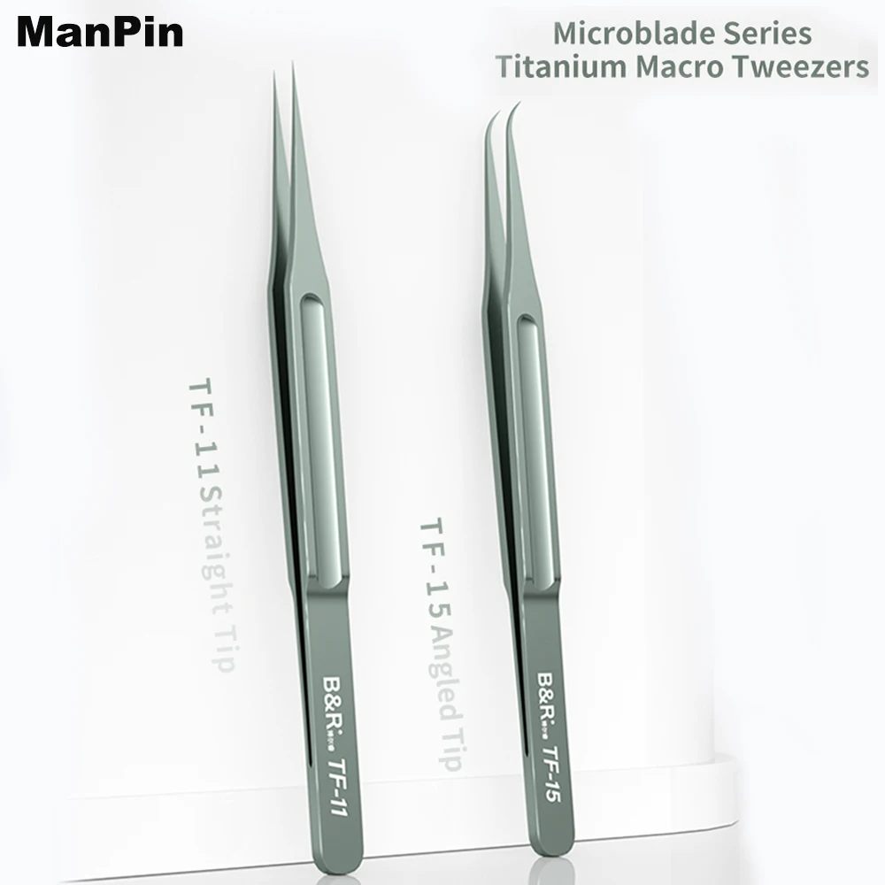 

Титановый пинцет с прямым локтем SMT SMD BGA, немагнитный, нержавеющий, кислотостойкий, нескользящий, инструмент для ремонта электроники телефона
