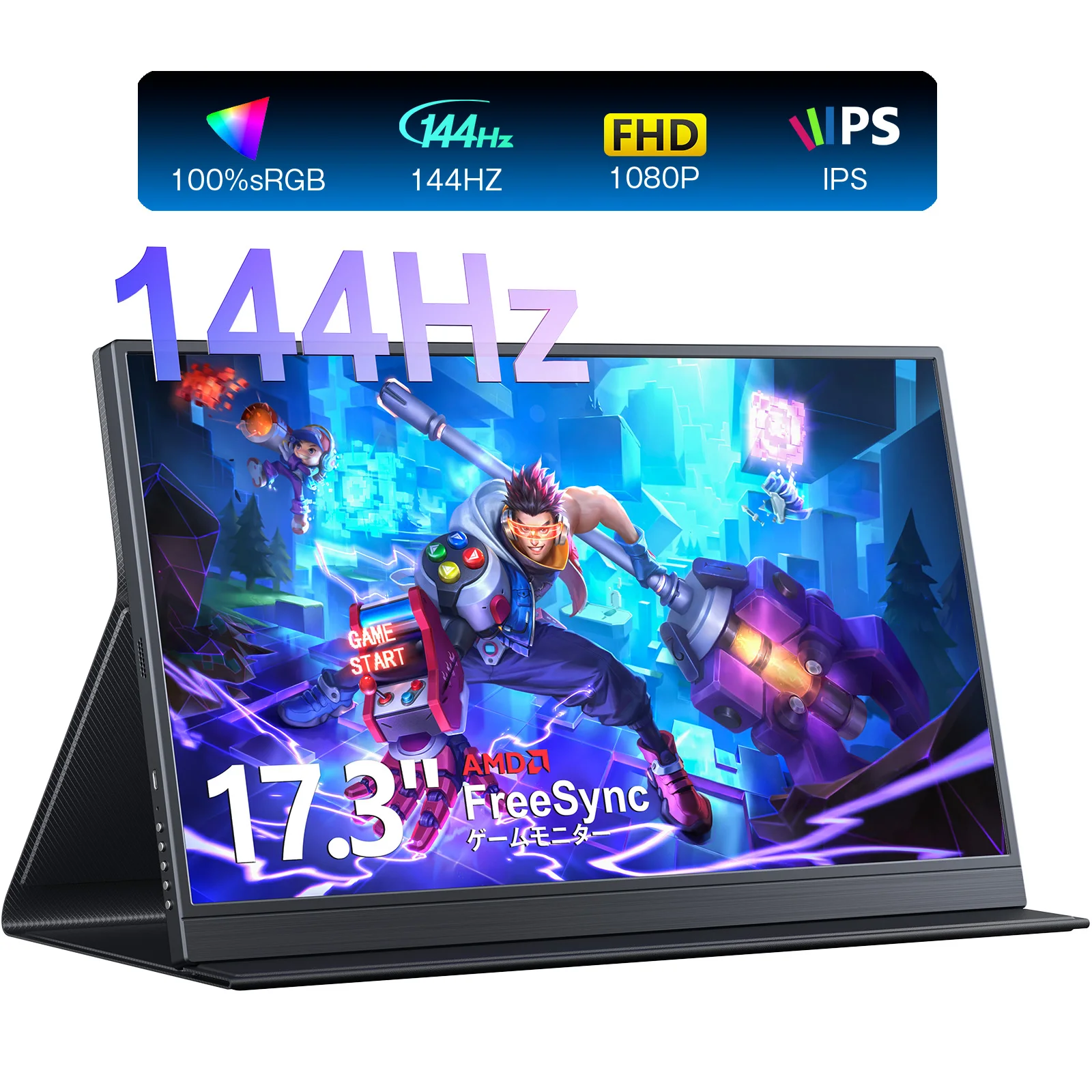 yZ[zyVizoCj^[ 17.3C` 1920*1080 144HZ  IPStpl ^ USB Type-C WHDMI PS4/XBOX/Switch/PC/Mac/X}zȂǑΉ ݑΖ