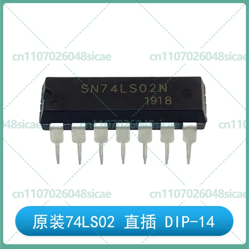 50-100pcs 74LS02 SN74LS02N Quad 2-Input Positive NOR Gate Logic IC Chip DIP-14 Through Hole