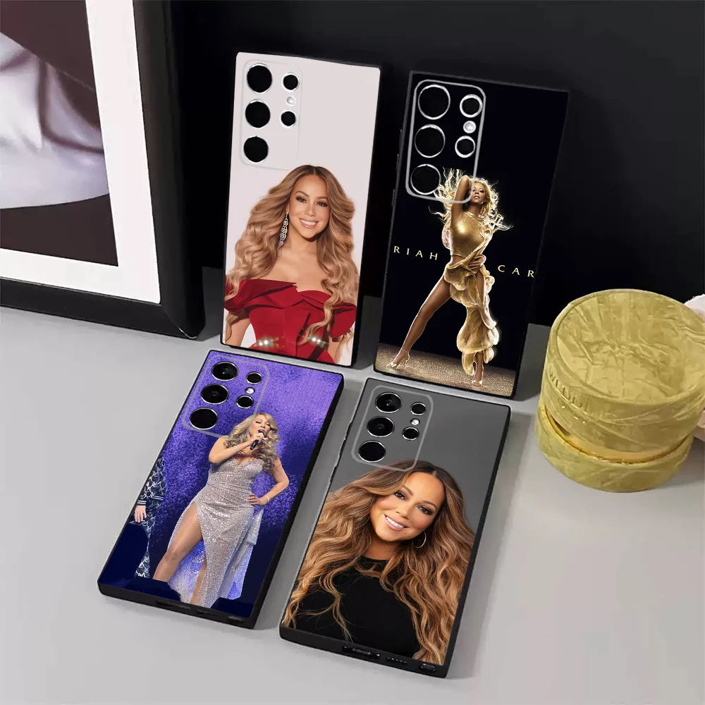 

Singer Mariah Carey Phone Case For Samsung S24,23,22,30,21,10,9,Ultra,Plus,Lite,FE,5G Black Soft Case