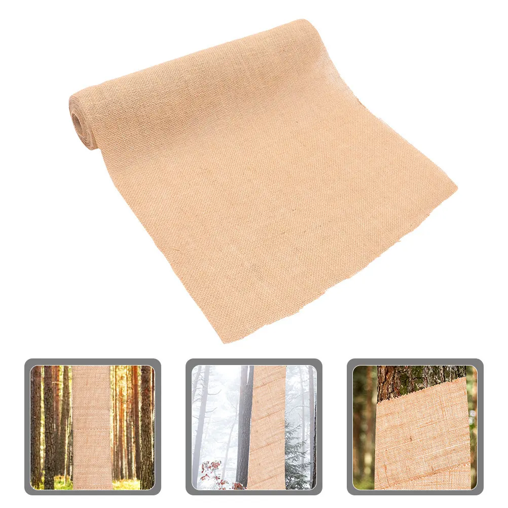 0.3x10m Burlap Fabric Roll Tree Trunk Wrap Winter Protection Frost Cover Garden Plant Wraps Tree Bark Repair Deer Protection