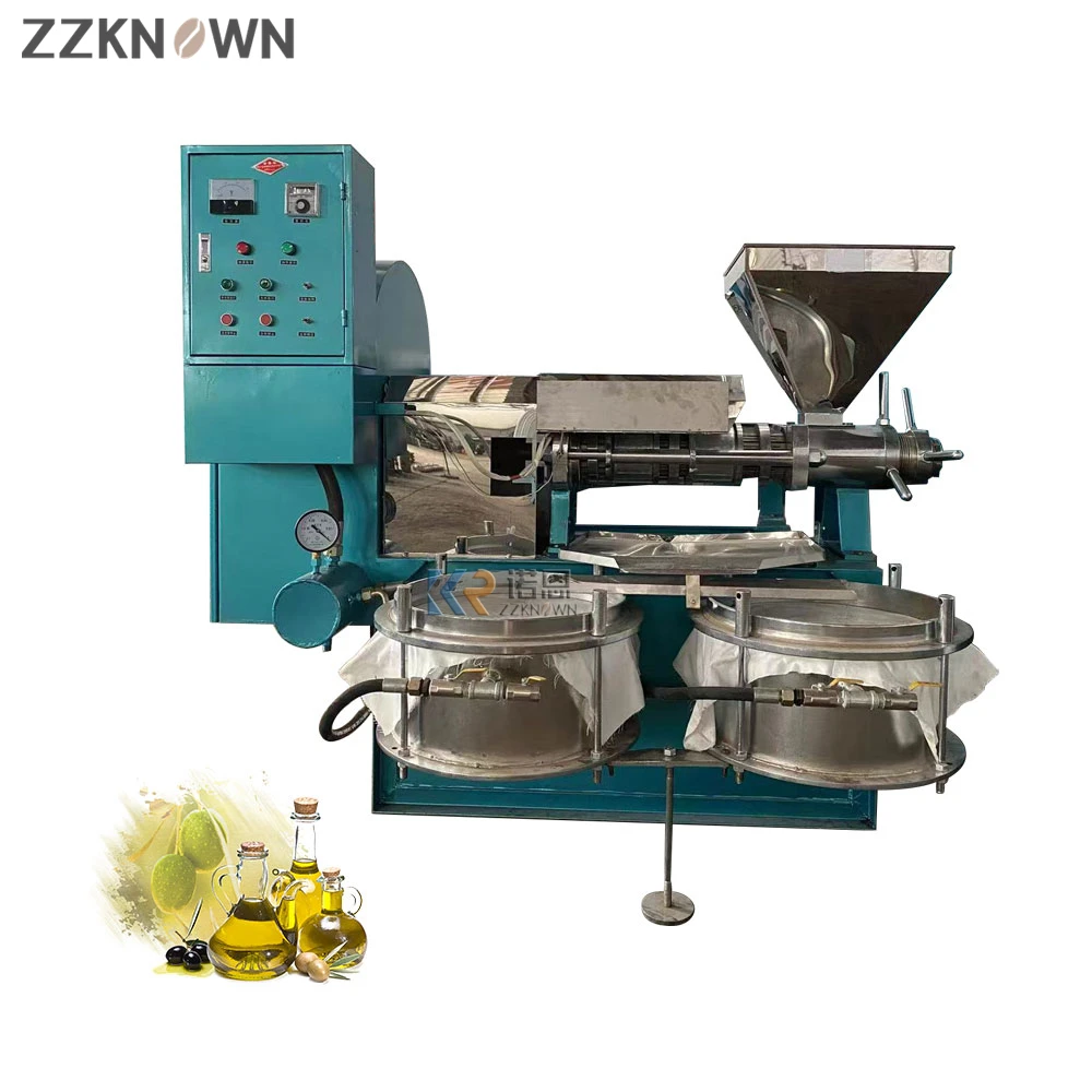 Screw Oil Press Machine High Capacity Oil Extractor Stainless Steel Commercial Oil Making Machine Olive Coconut Peanut