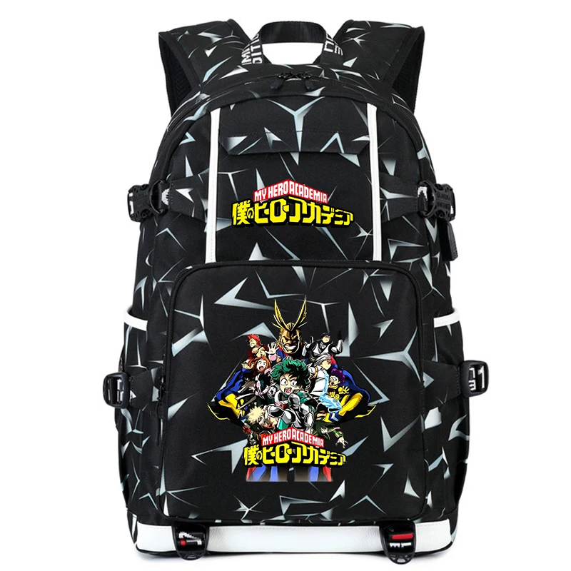 My Hero Academia anime print student school bag casual large capacity backpack youth travel bag back to school gift