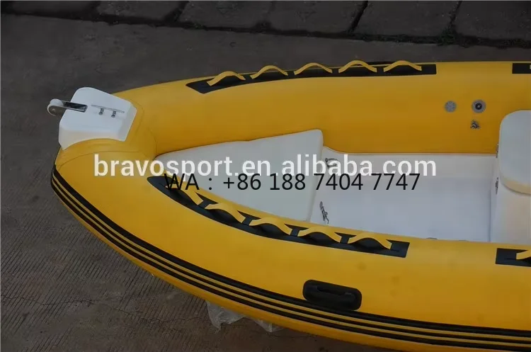 China 480 Hypalon Speed Yacht Sport Rescue Rib Boats Fiberglass Fishing Boat for Sale