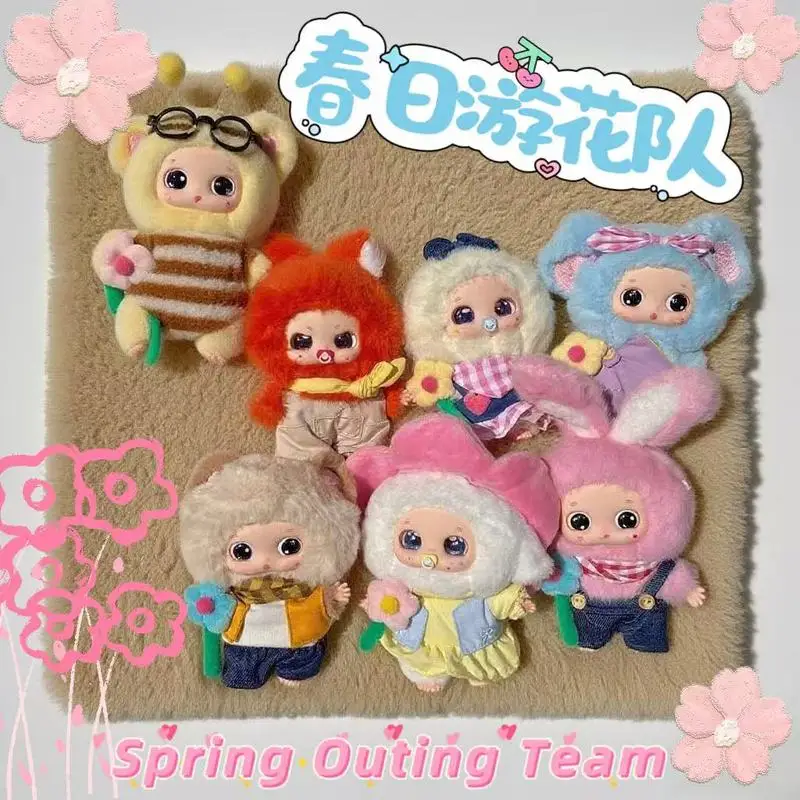 

Instock Genuine Big Beautiful Trendy Play Noble Spring Flower Team Rubber Blind Box Baby Baby Three Doll Girlfriend Gift