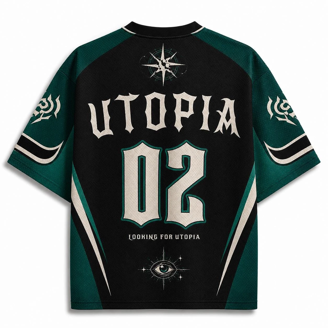 2026 Summer New Gothic Dark Gothic Universe Consciousness 3D Printing Fitness Street Punk Outdoor Leisure Sports V-neck T-shirt