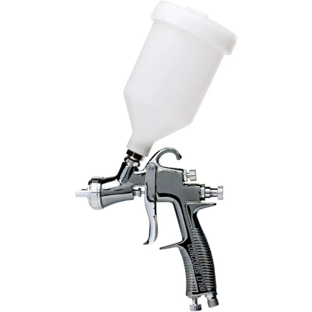 

1.3 Mm Aluminum Lt Hvlp Paint Gun Air Gravity Feed Spray with 600 Cc Plastic Paint Cup Paint Wrench & Cup Filter & Tube Brush