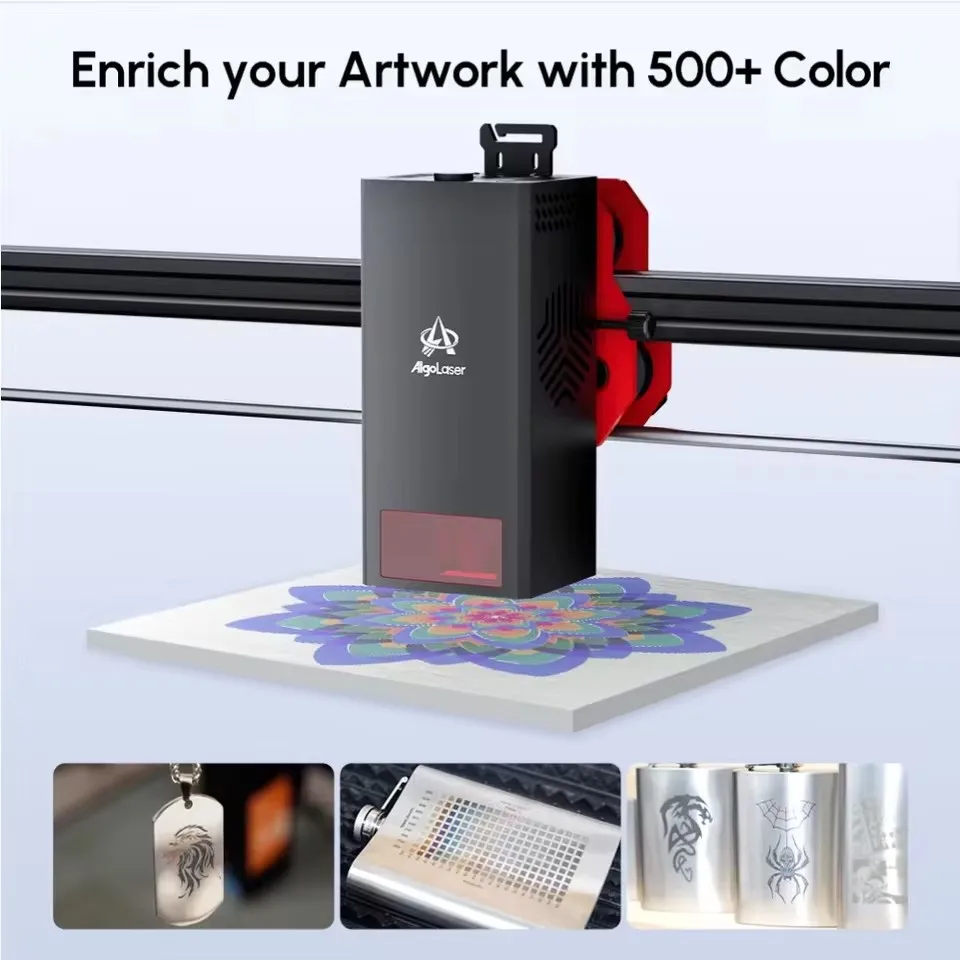 AlgoLaser Alpha MK2 22 W Lasergravierer Holz-/Acryl-Laserschneider DIY-Werkzeug 3,5-Zoll-Bildschirmbedienung Intelligente Lasergravurmaschine