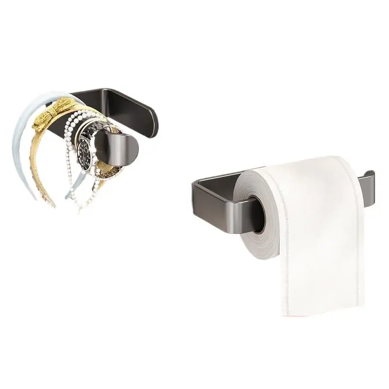 »Plastic Toilet Paper Holder Wall Mounted Thickened Rustproof for Bathroom Bedroom Home Hotel Use