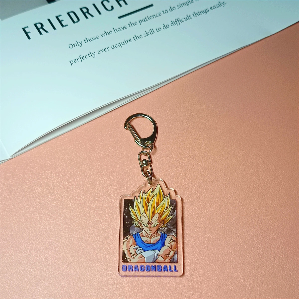 Anime Acrylic Keychain-Goku Cute y2k Cartoon Character Pendant, Suitable for Bags and Keys,cosplay gifts Perfect Gift for Fans