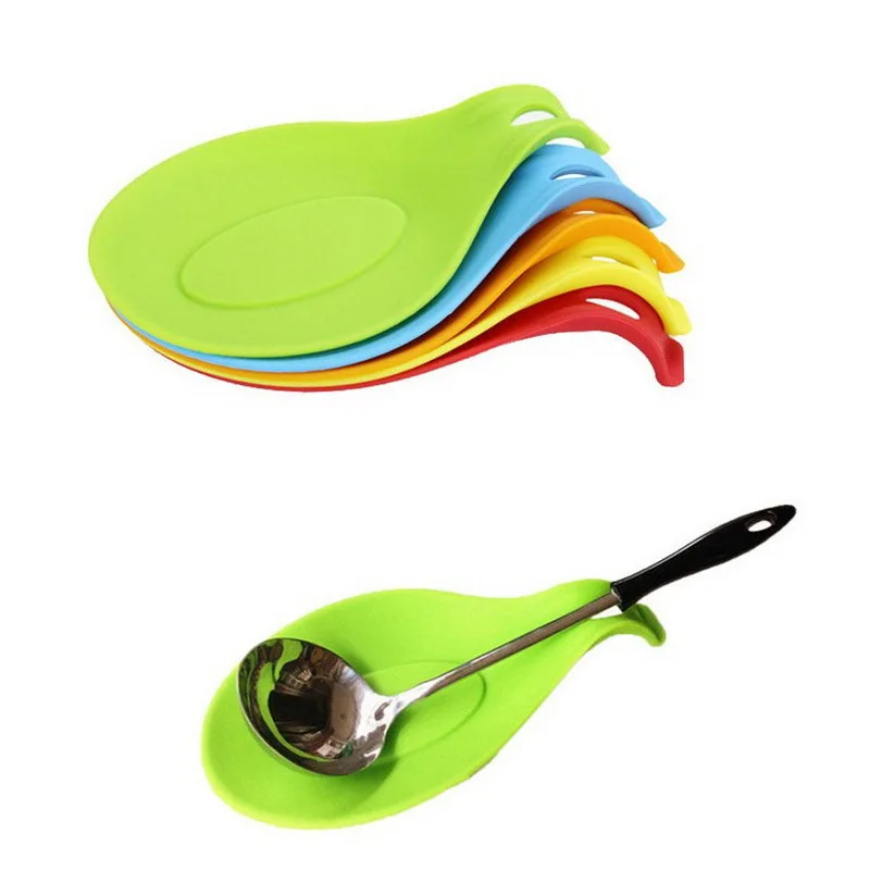 

Kitchen Silicone Spoon Rest Heat Resistant Non-stick Silicone Cooking Tools Mat