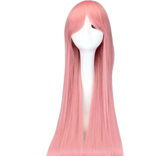 100cm Luck Star V-Judgement Pink Hair Extension Anime Cosplay Mechanism Hair Cap From China Mainland For Hair Extension And Wig