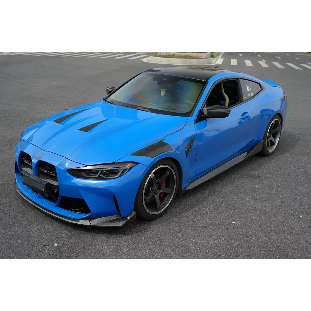 

Dry Carbon Fiber Wide Body Kit for BMW M3 M4 G80 G82 Front and Rear Lip Side Skirts Bumper Vent Splitter