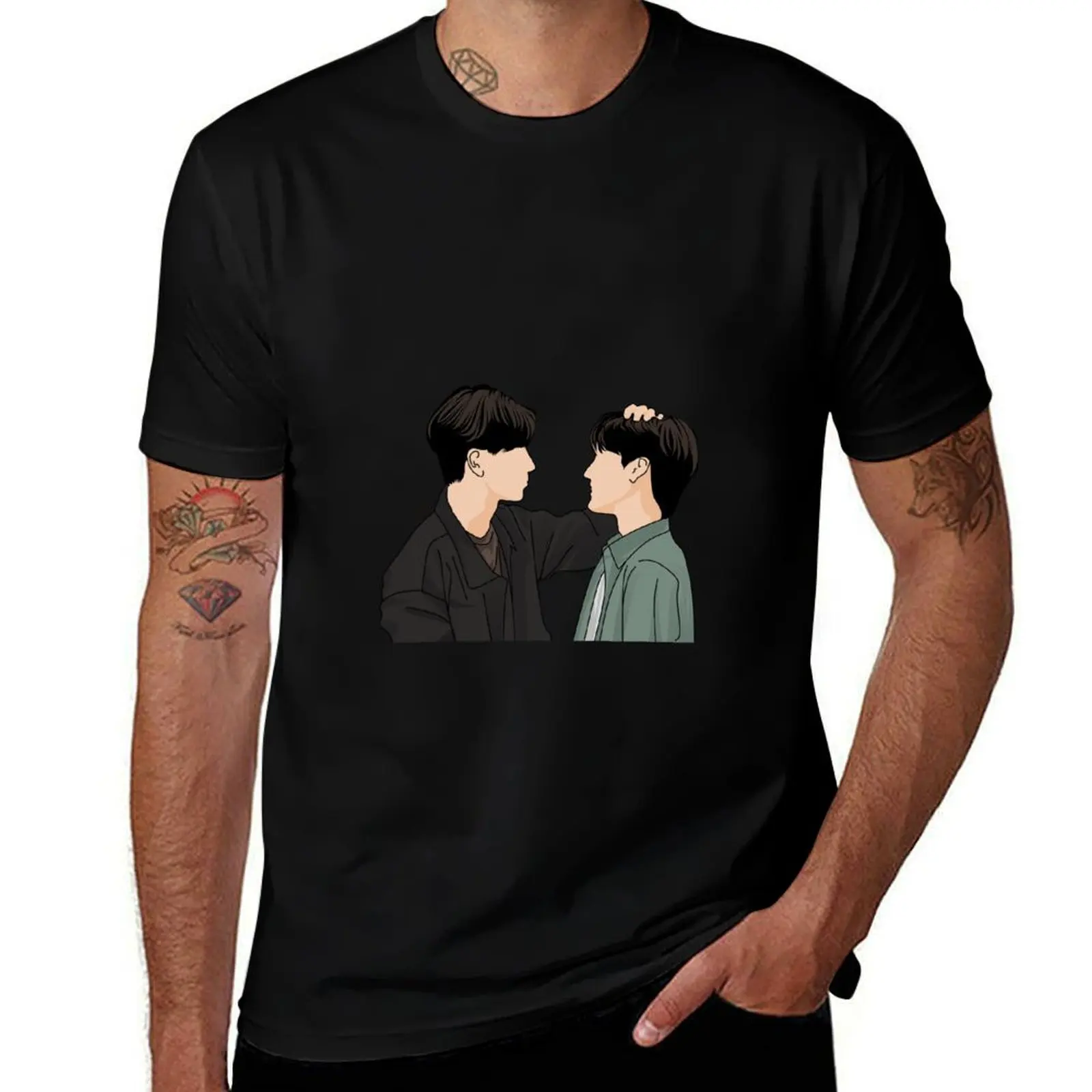 

Yotha x Gun – Perfect 10 Liners PerthSanta Thai BL Fanart T-Shirt baggy shirts plus sizes men clothing