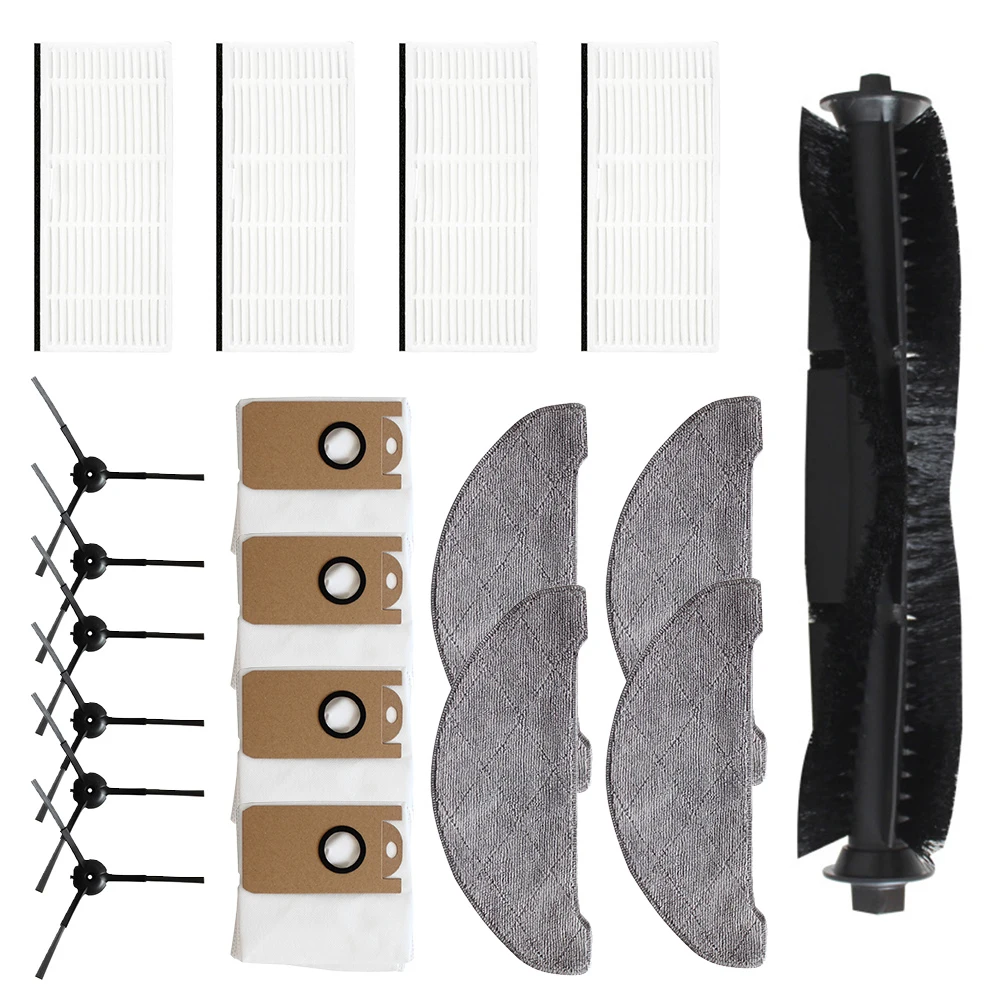 Brand New Main Side Brush Dust Bags Household Mop Filter Robot Cleaner Parts Roller Brush Cleaning Attachment