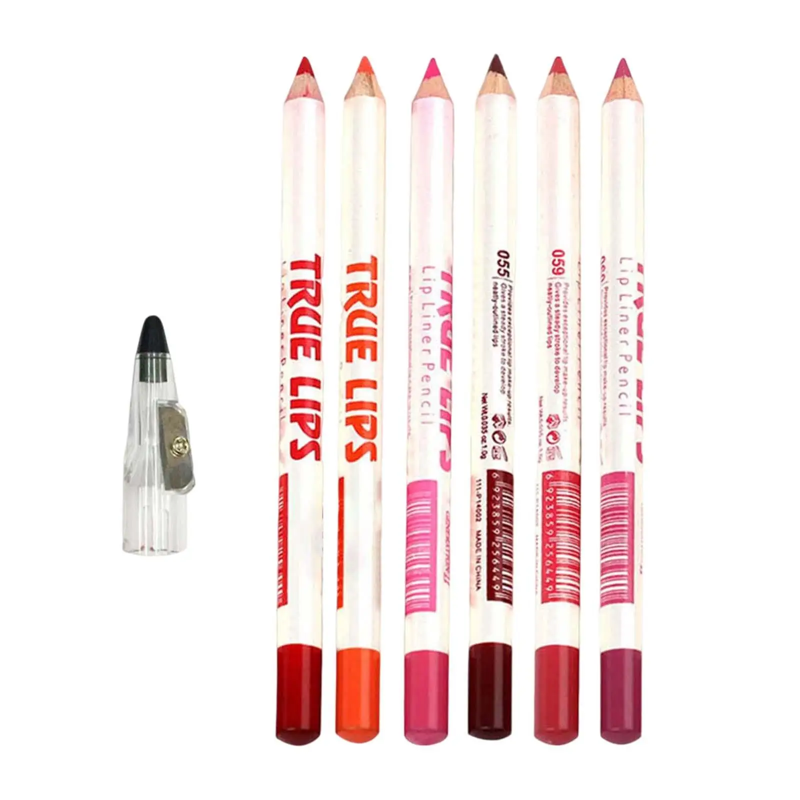 6x Lip Liner Set präzise pigmentiert wasserdicht leicht zu färben Make-up Frauen