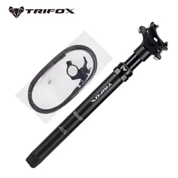 TRIFOX Telescopic MTB Seatpost 30.9/31.6mm Bicycle Dropper 440mm Internal Routing External Cable Mountain Bike Seatube