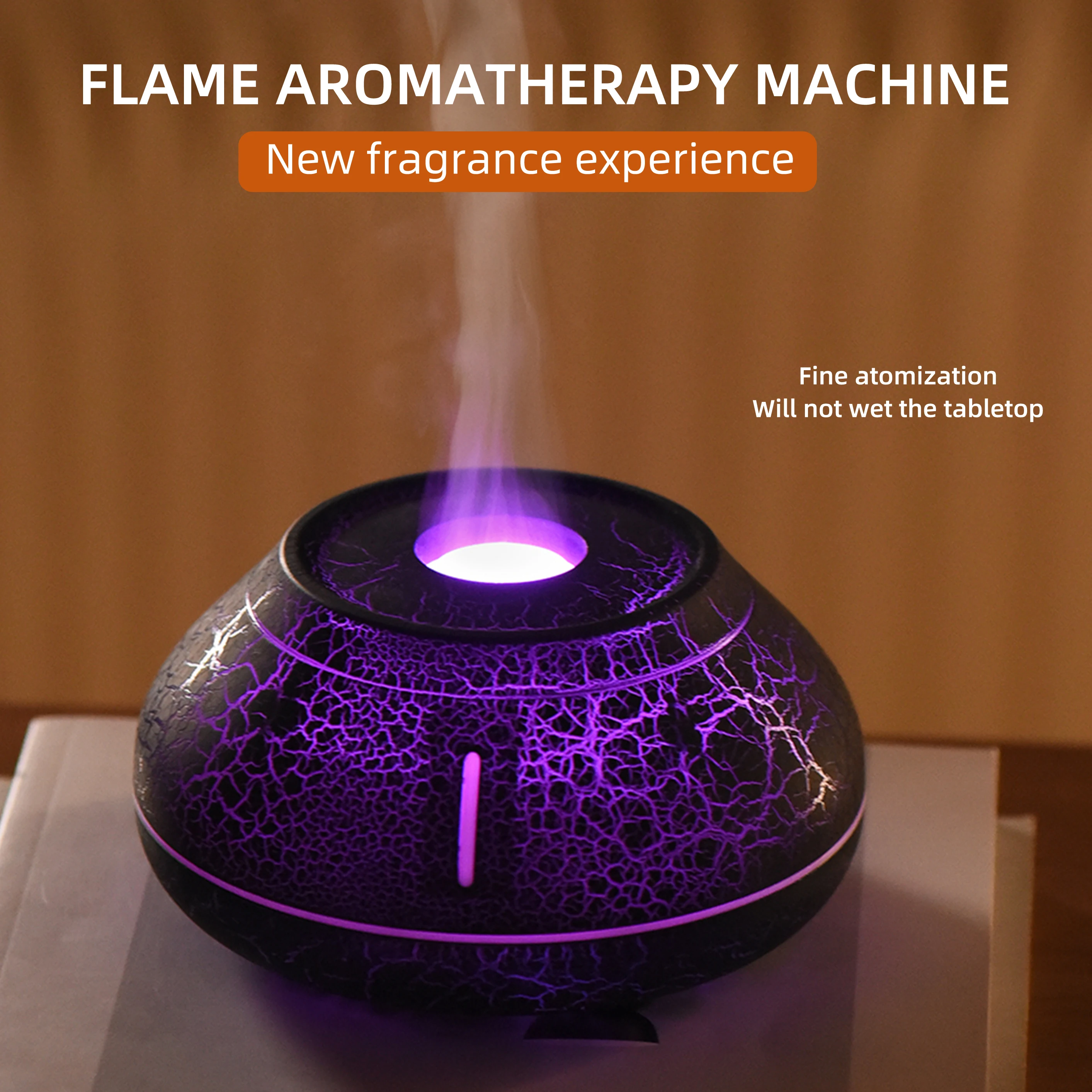 Lava Flame-Humidificateur d'air et diffuseur d'arômes, diffuseur d'huiles essentielles et de parfum, brumisateur pour chambre et bureau, DC 5V, 1A, 15 ~ 22ml, INA