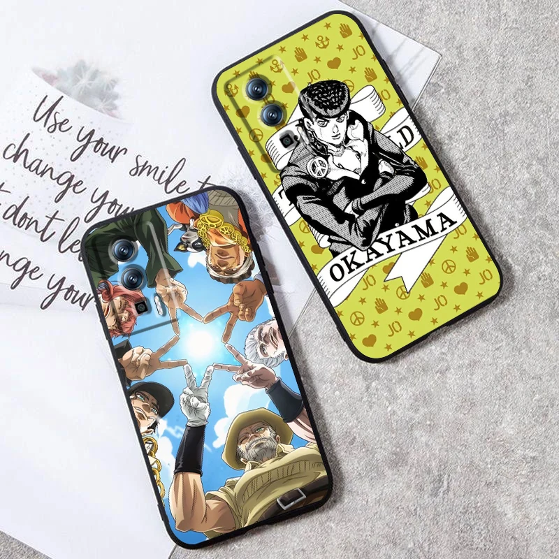 J-JoJos B-Bizarre A-Adventure Cool For Xiaomi Redmi 9A 9C 9AT 10C 9 9T 10 12C 13C 8 12 K60 A1 K50 K40 5G Black Cover Phone Case