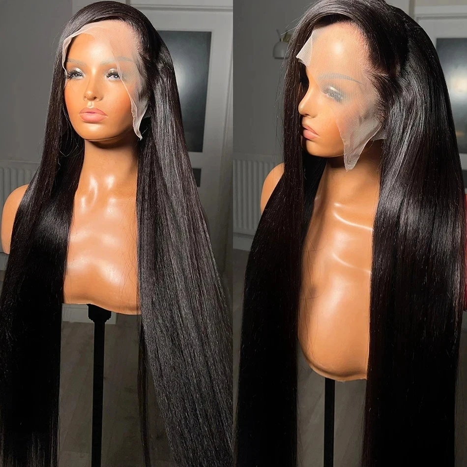 HD Lace Wig Bone Straight Brazilian Human Hair Pre Plucked Lace Wig 13x4 Lace Frontal Human Hair Glueless Wigs