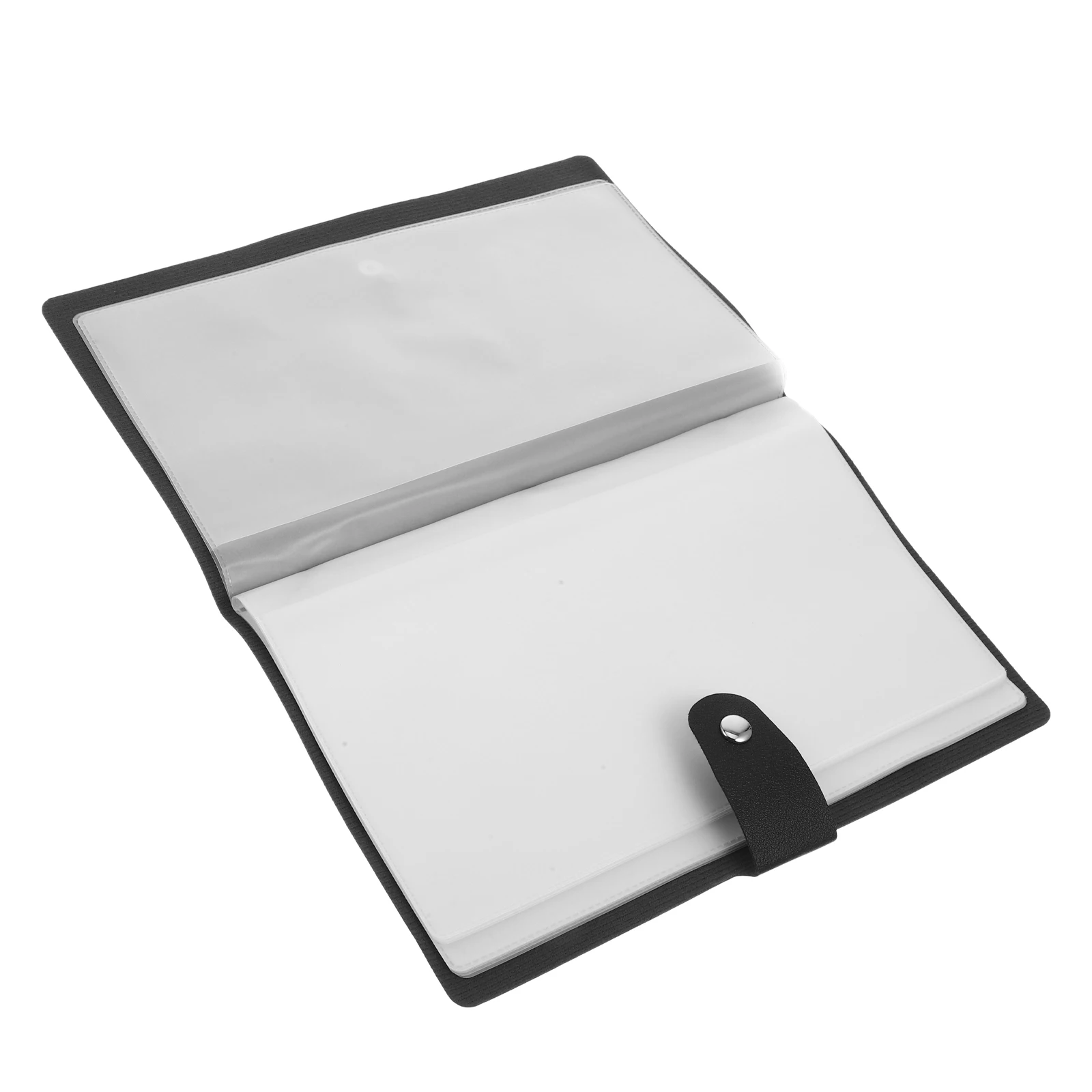 

Invoice Album for Business Checkbook PVC Binder Water Resistant File Container Receipt Organizer Storage Bag Office