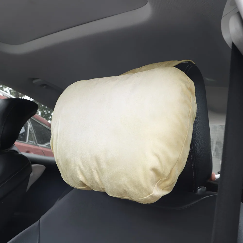 

Car Pillow Interior Accessories Soft Car Headrest Head Neck Support Breathable Car Neck Pillow