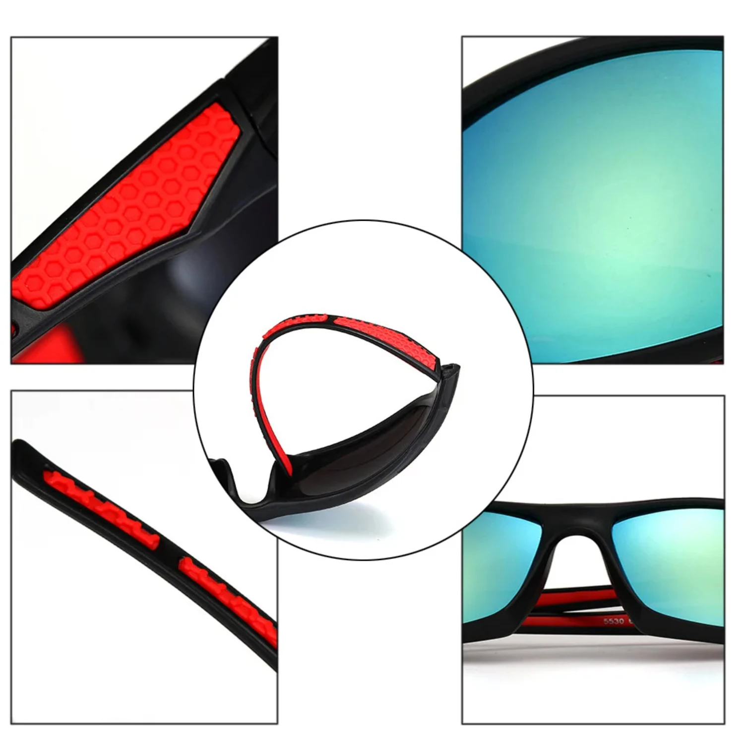 Stylish and Durable UV400 Sports Sunglasses for Active Men and Women - Ideal Eye Protection for Enthusiastic Cyclists, Runners, 