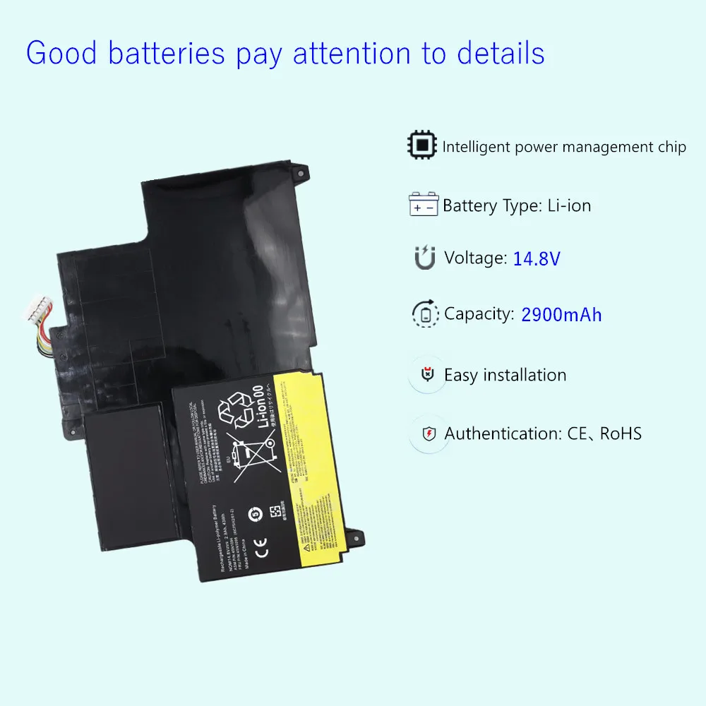 14.8V 43Wh Laptop battery For Lenovo ThinkPad Edge S230u Twist Series 45N1168 45N1169 45N1092 45N1093 45N1094 45N1095
