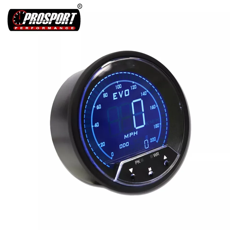 New 85mm GPS Function Digital Speedometer MPH Odometer Plastic 12V for Cars Vehicles Replacement