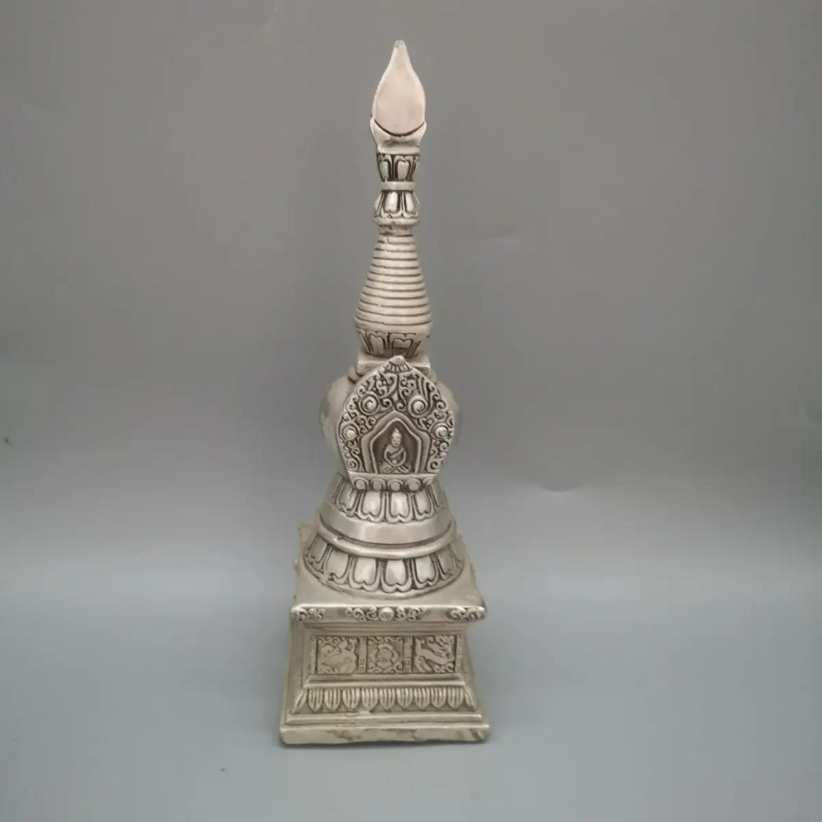 Stupa with bodhi pagoda  Statue Sculpture Figurines Home Garden Decoration Statues For House ﻿