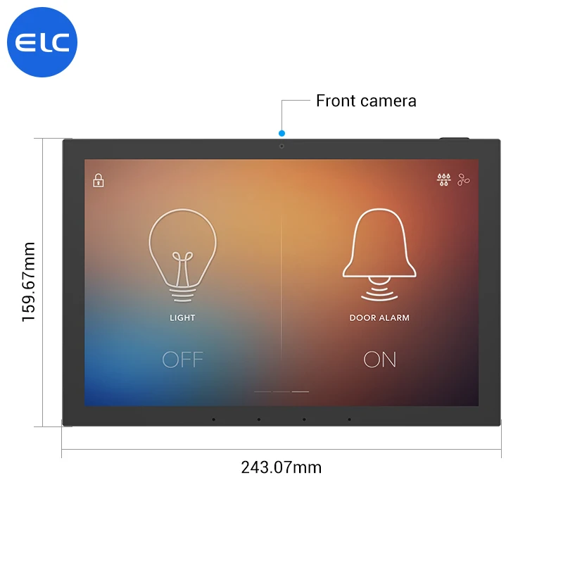 Tablette de panneau de commande, maison intelligente, Wifi, 10.1 pouces, montage mural, Android, Tuya, POE, tournesol