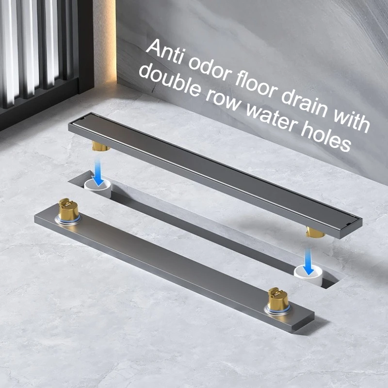 shower-room-double-drain-hole-304-stainless-steel-long-deodorant-floor-drain-gray-hidden-double-hole-for-bathroom-shower-room