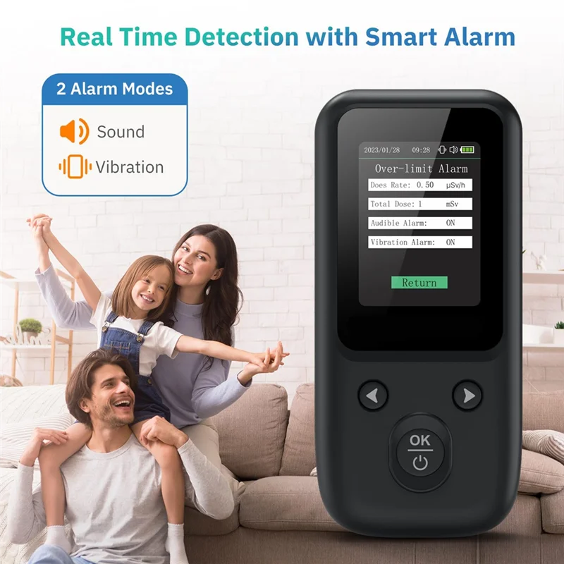 

High Quality-Nuclear Radiation Detector Geiger Counter With TFT Display And Smart Alert Beta Gamma X-Ray Radiation Monitor,Nucle
