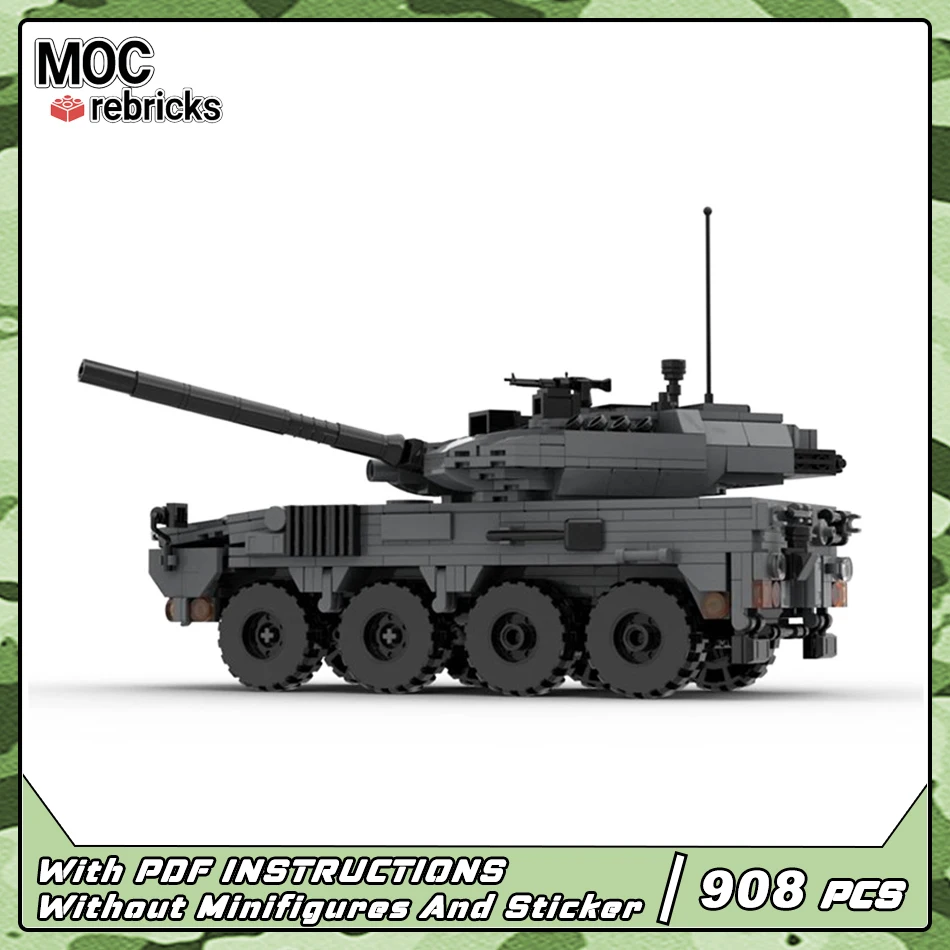 

MOC военный танк серии Type 16, MCV, пехотная боевая машина, сборка, строительный блок, модель, кирпичные игрушки для детских подарков