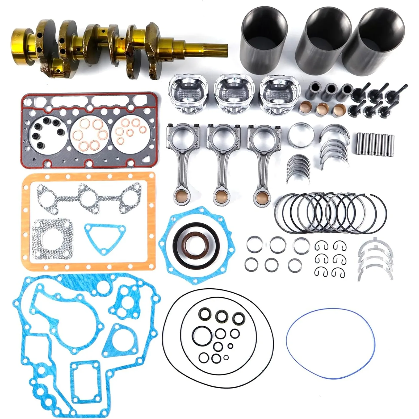 STD D722 Engine Overhaul Rebuild Kit & Crankshaft & Connecting Rod For Kubota Engine D722 D722E D722E-BX D722E-GX D722EBH