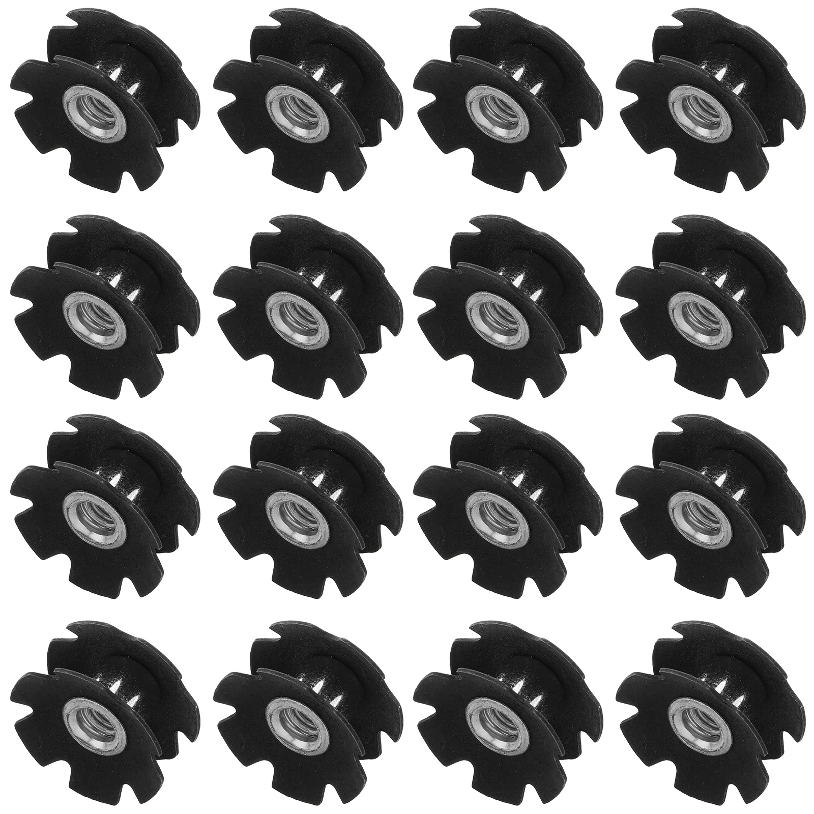 

20pcs Nut 28.6mm Bike Accessories Diameter Alloy Mountain Bicycle Accessories Black Front Nuts