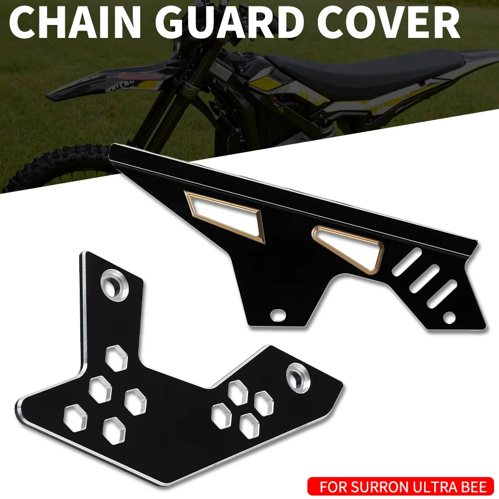 

Для SURRON Ultra Bee мотоциклетная звездочка, крышка цепи, верхняя нижняя часть, электрические внедорожные аксессуары, алюминиевые защитные устройства