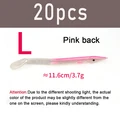 20 piezas de color rosa, parte trasera L