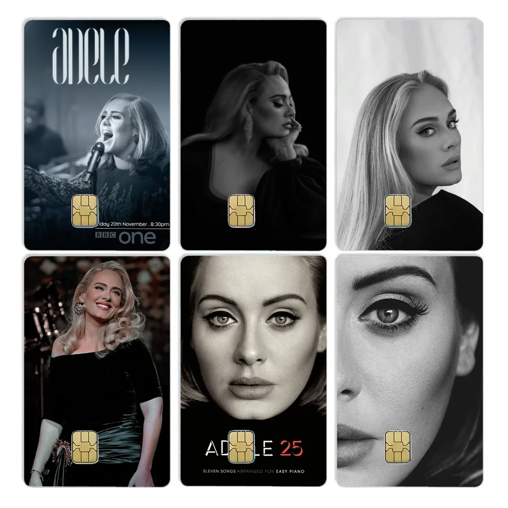 

Singer Adele Classic Movie Card Stickers 4pcs PVC Credit Card Skin Stickers Removable Self-adhesive Protective Film