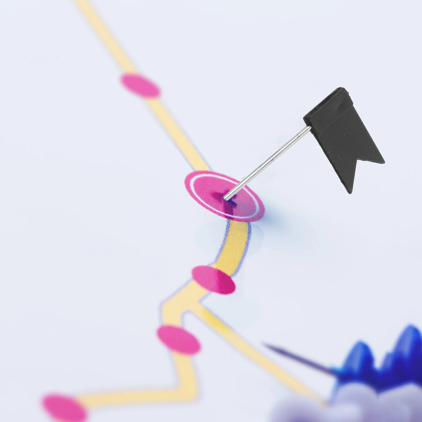 60 قطعة دبابيس ضغط العلم فريد خريطة الزخرفية المسامير للسفر لوحة الإعلانات مكتب الفصول الدراسية استخدام دبابيس الضغط خريطة بمناسبة دبابيس