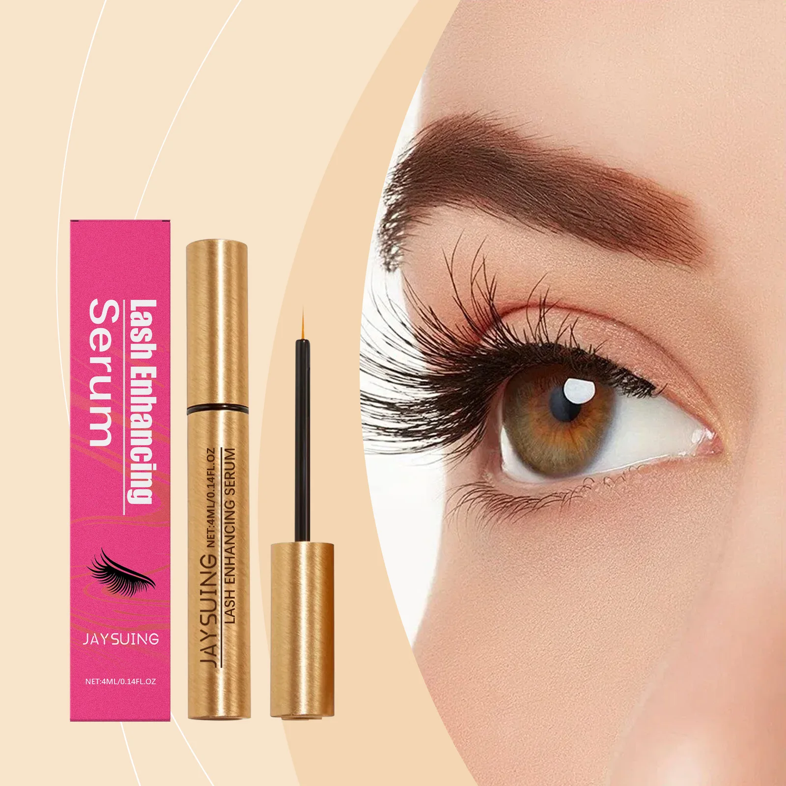 Eyelash Enhancer Serum Fast Growing Natural Curling Lash Increase Length Density Non-irritating Nourishing Eyelash Growth Liquid