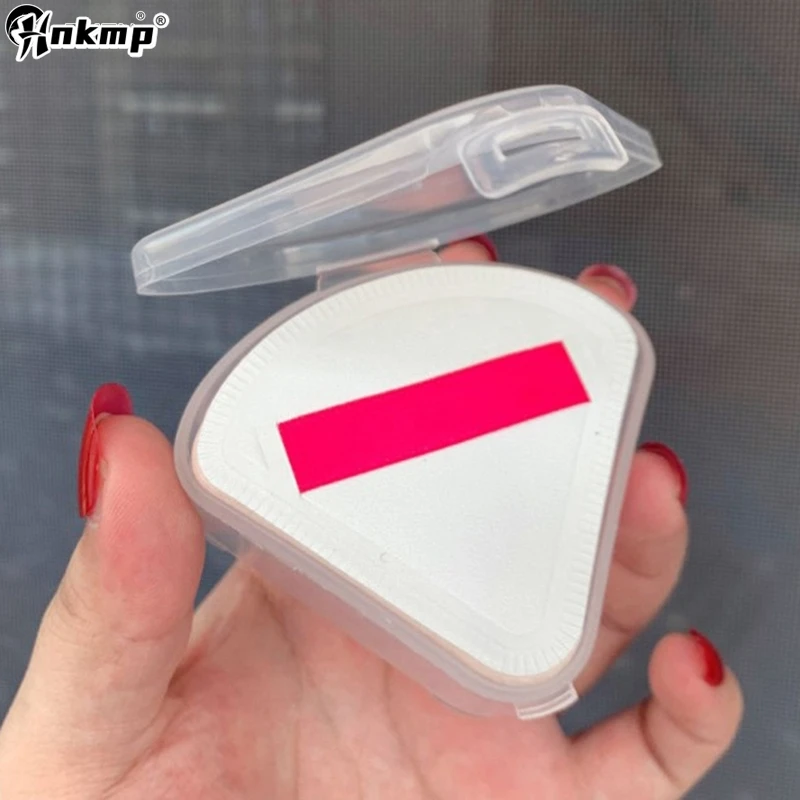 1Pc Plastic Box Case For Triangle Puff Transparent Sponge Puff Portable Travel Cosmetic Bags Cosmetics Storage Case