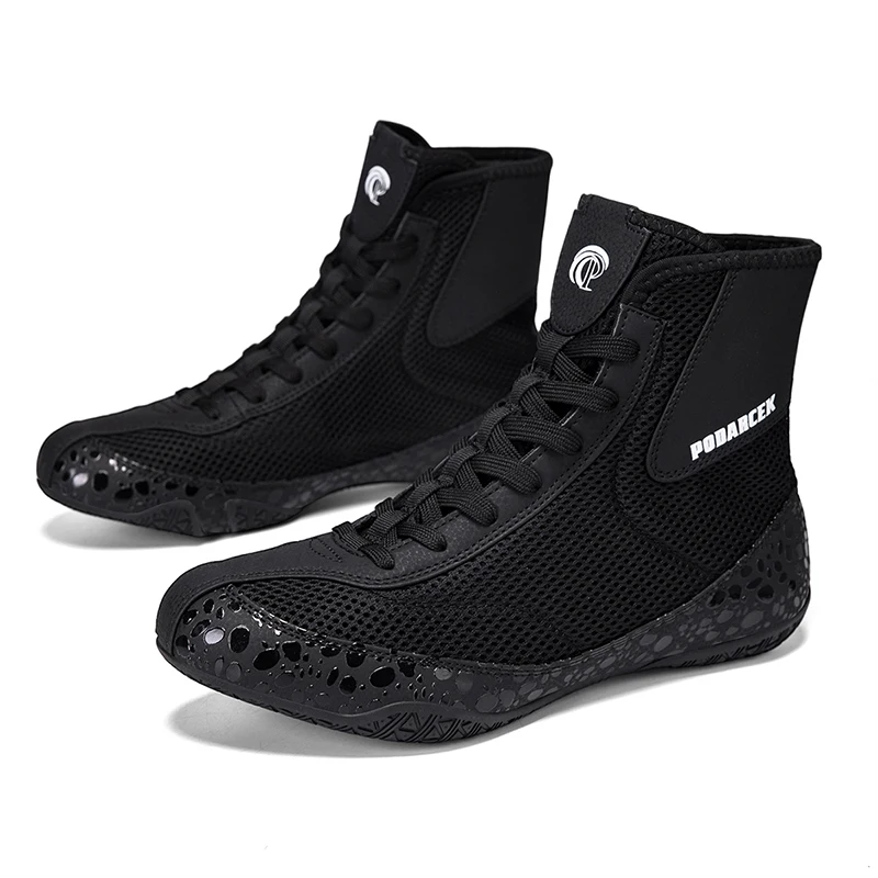 

2026 Super Cool Wrestling Boots Man Professional Men Boxing Sneakers Wearable Men Gym Training Shoe Lace Up Men Fighting Shoes