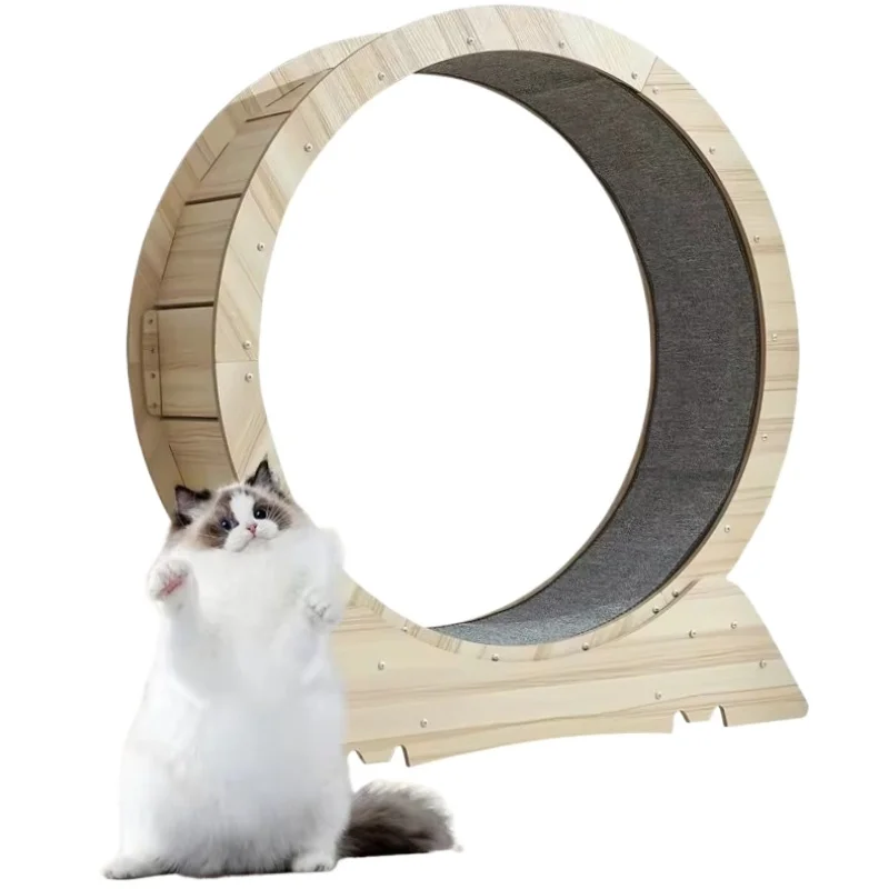

Solid Wood Pet Treadmill, Anti-Depression Exercise Wheel