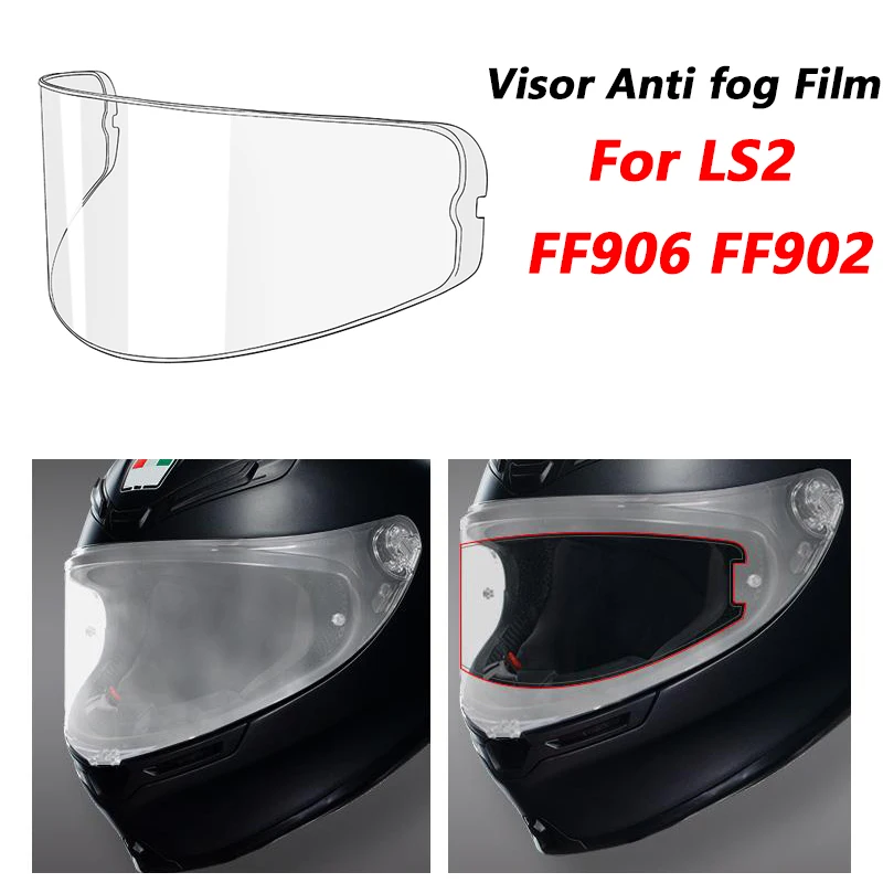 

Прозрачная противотуманная нашивка для мотоциклетного шлема для LS2 FF906 FF902, козырек для шлема, противотуманная пленка