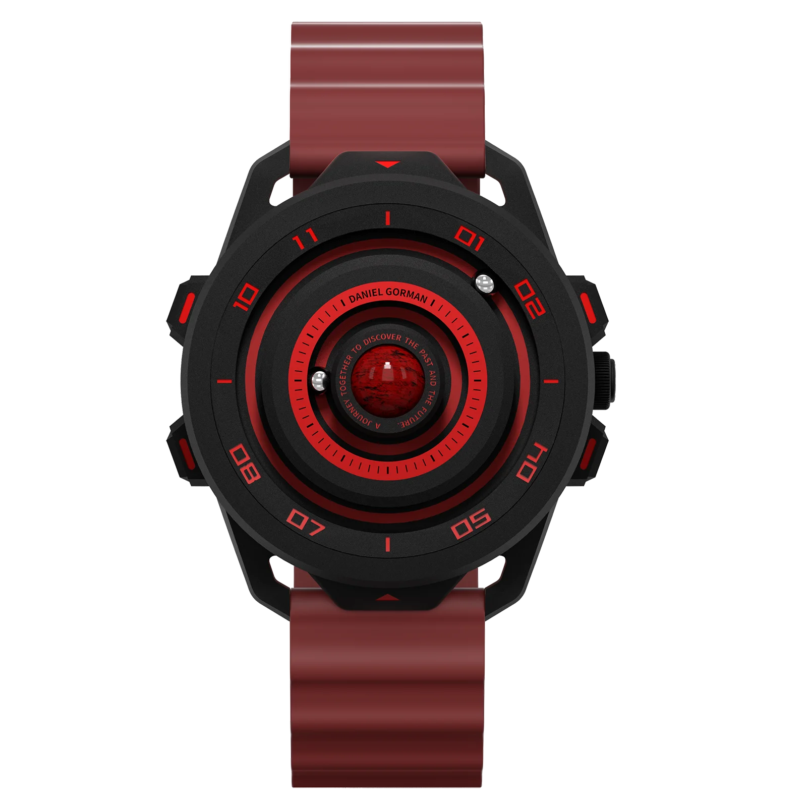 DANIEL GORMAN Planet Series New Design Magnetic Analog Iron Ball Watch Hands Silicone Band Waterproof Luminous Men Quartz Watch