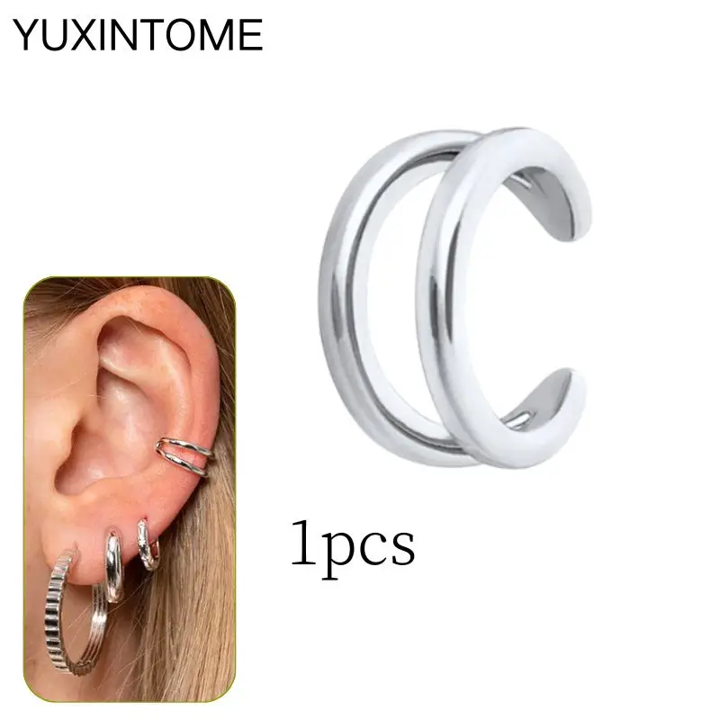 Women's 24K Gold Plated Punk Ear Cuff, No Piercing