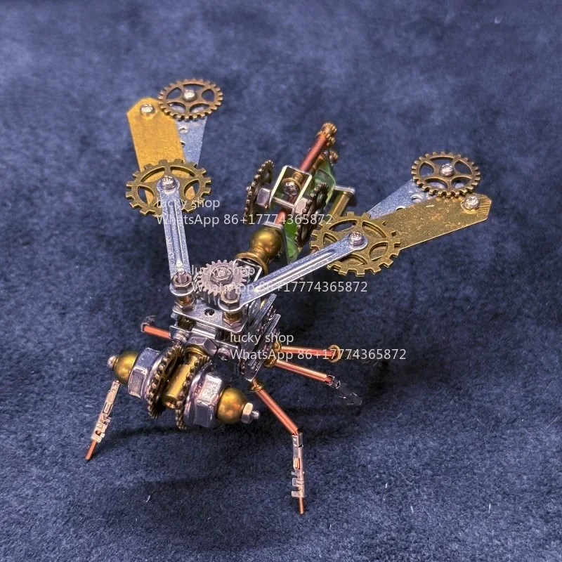 【Lucky Building 】Mechanical Bee B Metal Assembly Model DIY Mechanical Insect Craft Creative Desktop Decoration Gift