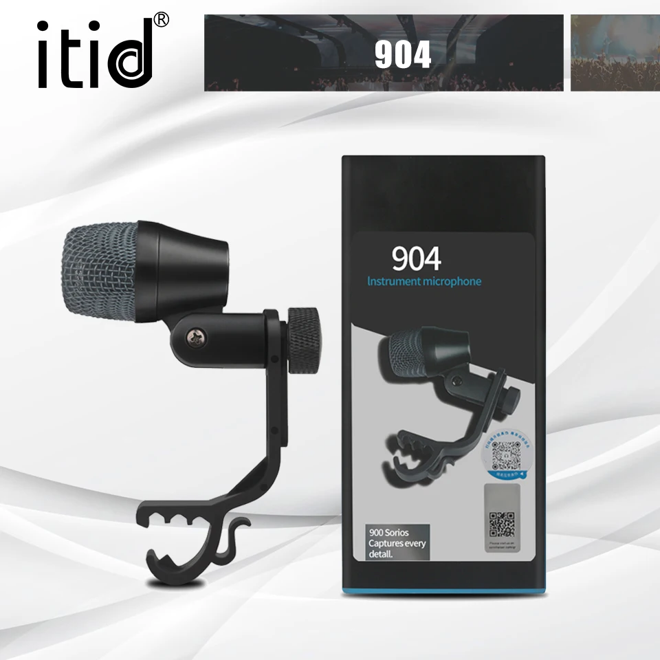 904 Metal Microphone With Clamp Arm Installation Evolution Series Heart-Shaped Instrument Drum Microphone Suitable For Recording