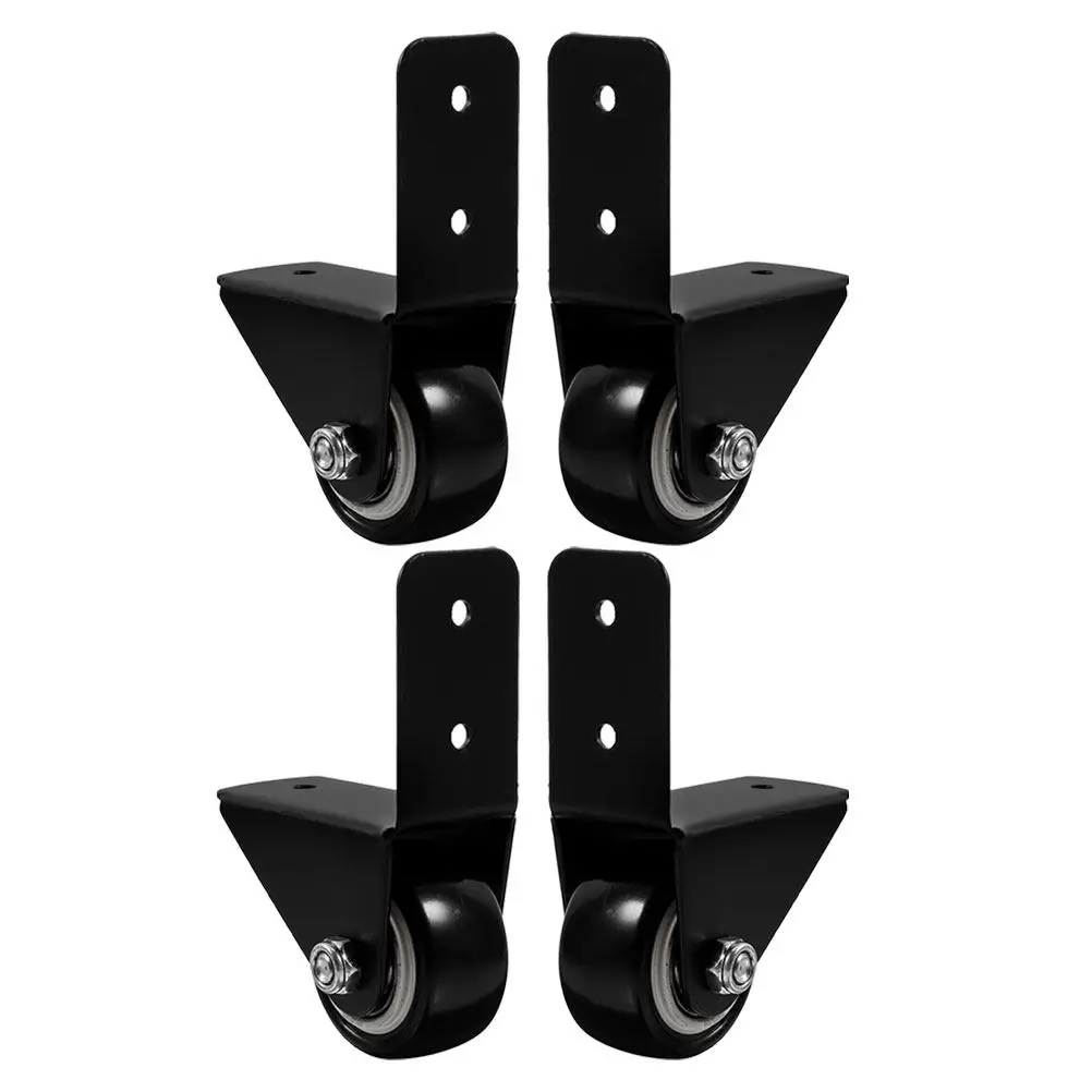 4pcs Quiet Stable Caster Wheels for Furniture – PU Rubber Casters for Carpet & Hardwood Floors